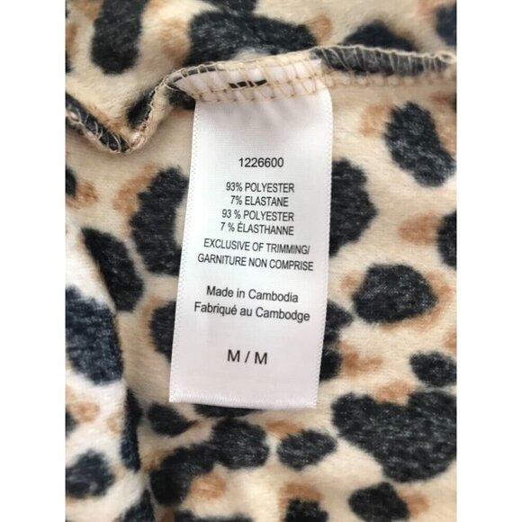 KATE SPADE Super Soft Velour Top Womens Size Medium Leopard Print - Picture 8 of 8